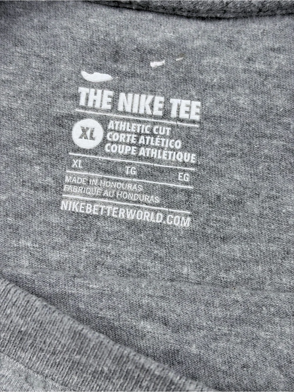 Nike | Grey Tee with Blue Graphic 'Winning Starts Here' youth‎ XL